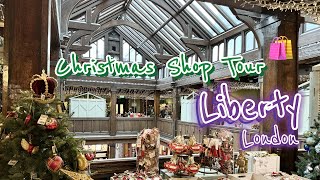 LIBERTY LONDON Christmas Shop 2024  London Shopping Tour  4K liberty christmas [upl. by Eniarda]