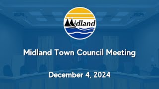 Midland Town Council Meeting  December 4 2024 [upl. by Nikita]