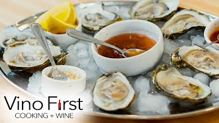 Shuck amp Serve OYSTERS Easily  How To Pair them wBrut SPARKLING Wine [upl. by Lleihsad]