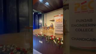 Kalpit Veerwal’s Keynote speech  Punjab Engineering College Chandigarh [upl. by Adlih477]