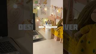 aesthetic desk makeover🕯️💻📖 desk makeover🧷 [upl. by Aelanej]