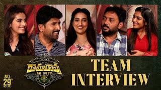 Ramarao On Duty Team Interview  Venu Thottempudi  Sarath Mandava  Divyasha Kaushik  TFPC [upl. by Nnylatsyrc555]