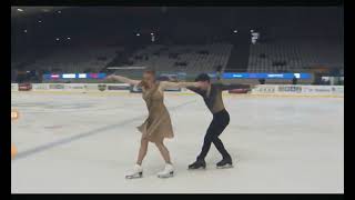 Lou TERREAUX  Noe PERRON FRA Free Dance Ice Challenge 24 Graz [upl. by Pentheam496]