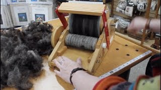 Fiber Prep How To Use a Drum Carder [upl. by Tychonn]