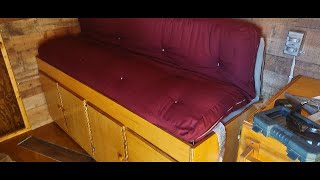 Cargo Trailer to RV Conversion PART 6FINAL INCREDIBLE Pull out bed Cost 150 [upl. by Eiznekcm818]