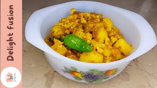 Delicious aloo Gobi recipe by delight fusion  dhaba style aloo gobi [upl. by Behre]