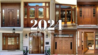 Top Modern Wooden Door Designs  Home Style Main Door Design Idea in 2024 [upl. by Ardnasirhc]