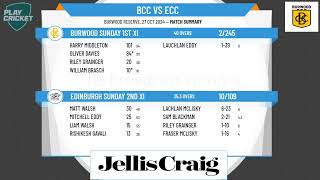 Burwood Sunday 1st XI v Edinburgh Sunday 2nd XI [upl. by Kwei]