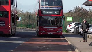 472 Full London Bus Route Thamesmead  North Greenwich Stagecoach Part 1 [upl. by Oinotnanauj716]