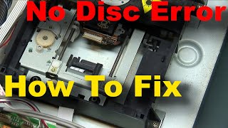 How to Fix CD or DVD Player No Disc Error  wont play cd [upl. by Amin]