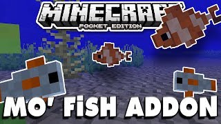 MCPE MO FISH ADDON Pocket Edition [upl. by Alberto]