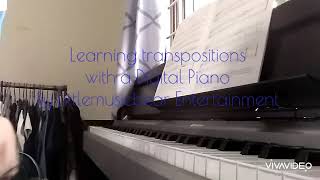 How to transpose using Yamaha Piano [upl. by Werna]