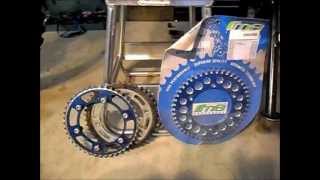 WR250R WR250X Installing WR250F sprockets on your R or X for higher top speed or torque [upl. by Noedig636]