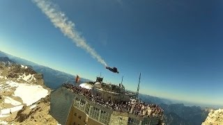 Best Wingsuit Flyby Zugspitze Germany [upl. by Asselam]