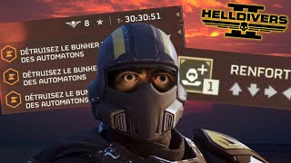 3 bunkers à détruire 1 renfort bonne chance  Helldivers 2 [upl. by Hatokad]