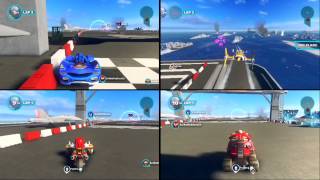 Sonic amp AllStars Racing Transformed PS3 Carrier Zone  Team Sonic Pls [upl. by Belle]