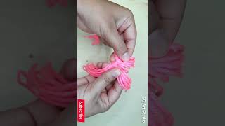 Easy Method Of Tassel Making with Wool Tassel in 1 minute [upl. by Reprah395]