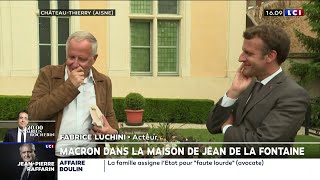 Rencontre entre Macron et Luchini dans la maison de La Fontaine [upl. by Boniface130]