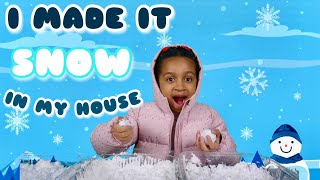 EASY SNOW❄️CRAFT EXPERIMENT  Science Experiments for Kids  Educational Videos for Kids [upl. by Rehtul259]