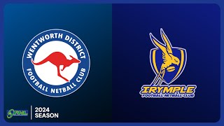 Wentworth v Irymple Qualifying Final Season 2024  Sunraysia Football Netball League [upl. by Nalid]