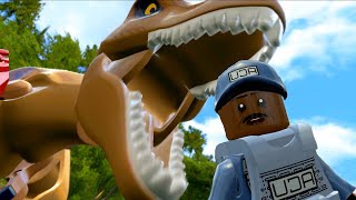 LEGO Jurassic World Acu Trooper M2 Performs All Minifigure Cutscenes in LEGO Jurassic Park [upl. by Saber]