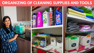 Organizing of Cleaning Supplies and Tools  Dishwasher and Laundry Area Organization [upl. by Swetlana700]