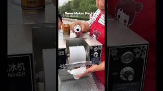 snow maker machine  snowflake ice cream  shaved ice cream  rolling ice cream  cutting ice cream [upl. by Niamreg]