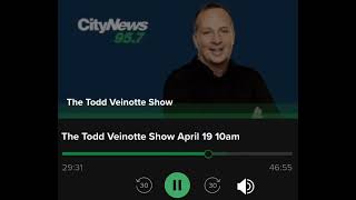 Paul Palango on the Todd Veinotte Show  04192023 [upl. by Adimra]