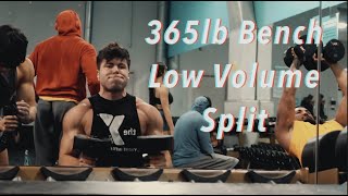 365lb Bench Attempt  Chest w Gabe Deutsch amp Lc Aesthetics [upl. by Naashar839]