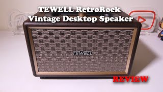 TEWELL RetroRock Vintage Desktop Speaker REVIEW [upl. by Elisha836]