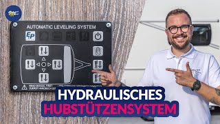 EampP Level C  Das hydraulische Hubstützensystem  Werkstatt amp Service  Camperland Bong [upl. by Neik]