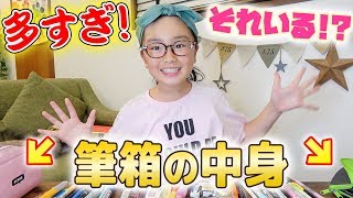 【筆箱の中身】塾用の筆箱の中身紹介してみたら多すぎ！【女子小学生の文房具】 [upl. by Ennaid331]