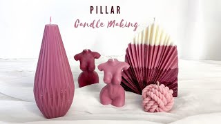 Beginners Guide to Make Soy Wax Pillar Candles Tips and Tricks [upl. by Gnap117]