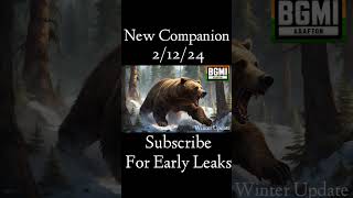 New Companion Winter Update 35 bgmi pubg bgmishorts [upl. by Hammer]