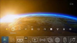 4K Sun Over Earth Panoramic  PS4 Dynamic Theme [upl. by Ynnol234]