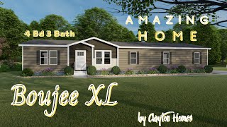 Boujee XL 4 Bedroom 3 Bath  Clayton Homes  mobilehomediva [upl. by Theo]