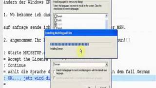 Windows XP Sprache ändern [upl. by Dorkas]