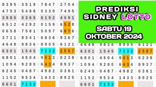 prediksi sydney LOTTO hari ini Sabtu 19 Oktober 2024tarikan Paito Sydney sdy LOTTO [upl. by Doughty]