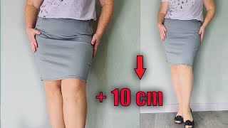 💥How to lengthen a skirt when there is no Extra Fabric in the same color [upl. by Pejsach]