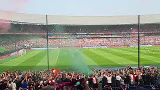 Feyenoord kampioen 2023 De Kuip na de 10 tegen Go Ahead Eagles Kampioenswedstrijd [upl. by Anairda]