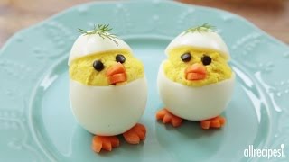 How to Make Easter Chick Deviled Eggs  Allrecipes [upl. by Lukasz933]