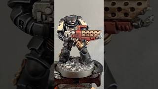 Black Templar Infernus Space Marine painting process warhammer warhammer40k 40k painting paint [upl. by Tehr]