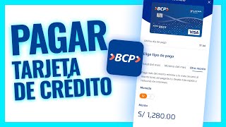 Como pagar mi tarjeta de crédito BCP  Desde la app BCP y otros bancos [upl. by Bruell]