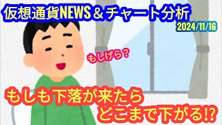 【もしも下落が来たらどこまで下がる？！】本日の相場分析は「BTC・SOL・TRX・NEAR・MKR・PYTH・他アルトコイン6種」20241116 [upl. by Terry335]