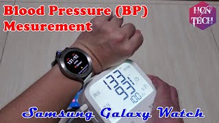 Samsung Galaxy Watch  How to calibrate Blood Pressure Monitor [upl. by Oir96]