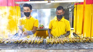 Omani STREET FOOD at NIGHT Endless Mishkak  Omani Burgers  Muscat Oman [upl. by Merwyn595]