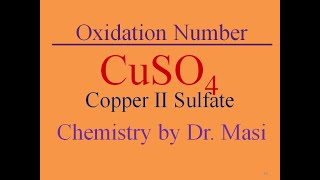 What is the Oxidation Number for CuSO4 Copper II Sulfate How to Find the Oxidation Number [upl. by Teece43]