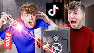 VIRALE TikTok PRODUKTE testen 😨stärkster Laser der Welt mit Finnelyt [upl. by Htirehc797]