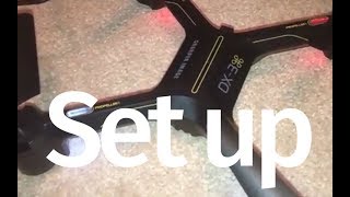 DX3 Vídeo Drone Basic Set Up Guide [upl. by Orips]