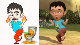 Goyang Upin Ipin Funny Drawing Meme 😂  Upin amp Ipin Funny Cartoon meme Video [upl. by Munniks117]